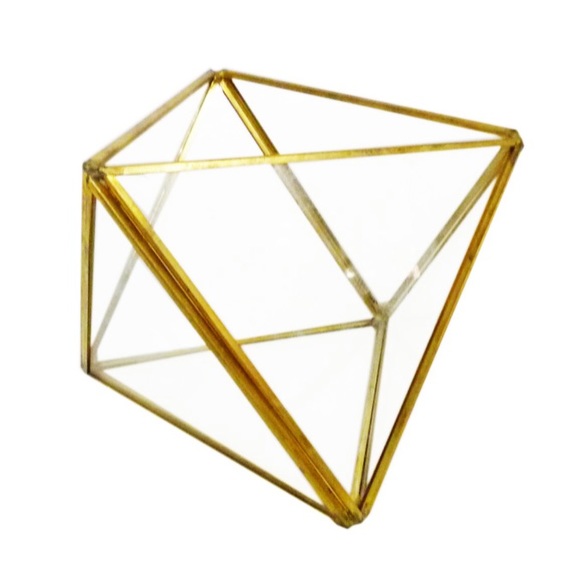 Bloom Room Glass & Metal Geometric Shape Terrarium - Picture 2 of 6